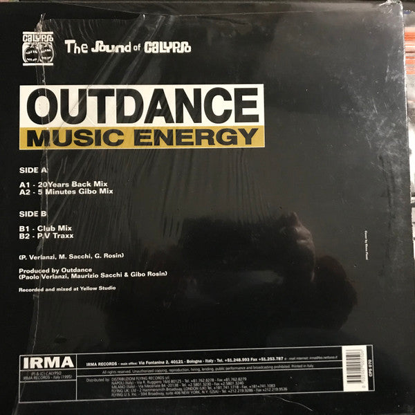 Outdance : Music Energy (12")