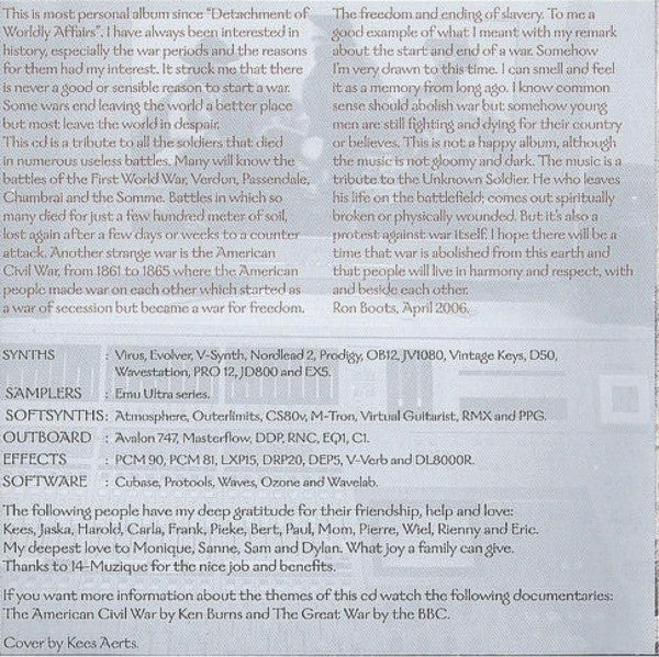 Ron Boots : Acoustic Shadows (CD, Album)