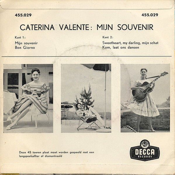 Caterina Valente : Mijn Souvenir (7", EP, 3-P)