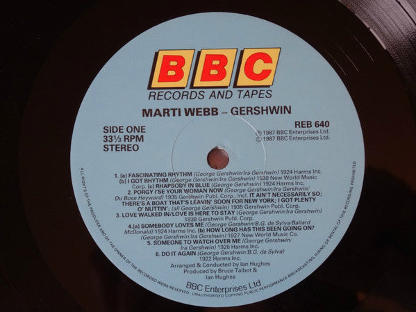 Marti Webb : Gershwin (LP, Album)