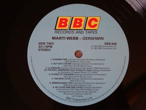 Marti Webb : Gershwin (LP, Album)