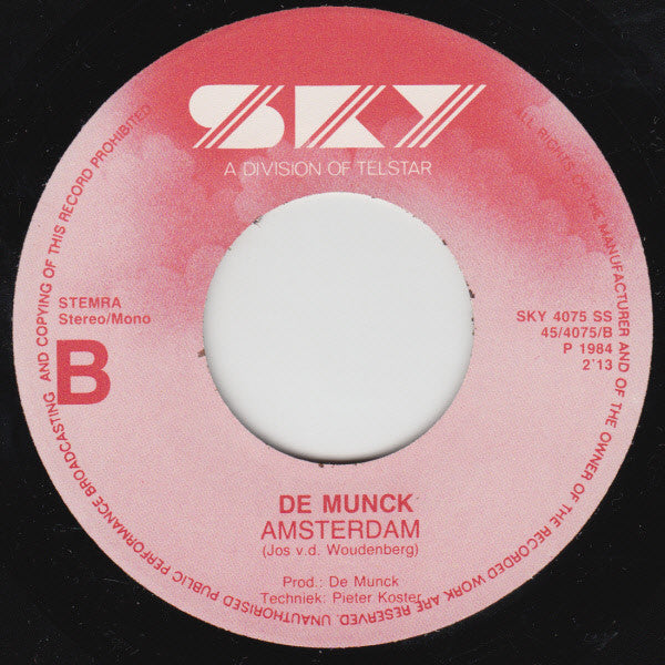 De Munck : Liefde Op Het Eerste Gezicht (7", Single)
