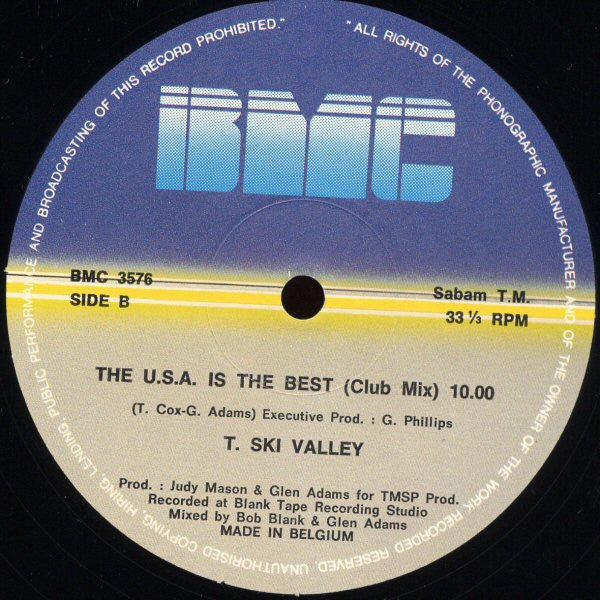 T-Ski Valley : The U.S.A. Is The Best (12")