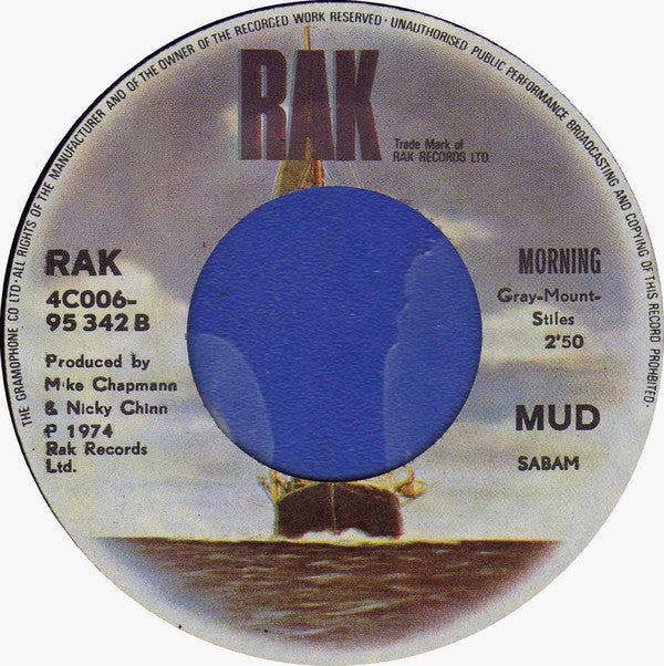 Mud : The Cat Crept In / Morning (7", Single)