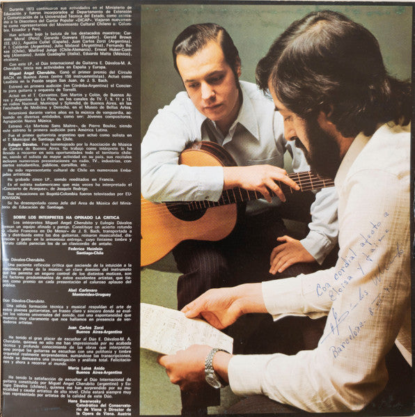 Eulogio Dávalos Y Miguel Angel Cherubito : Música Para Todos (LP, Album, Gat)