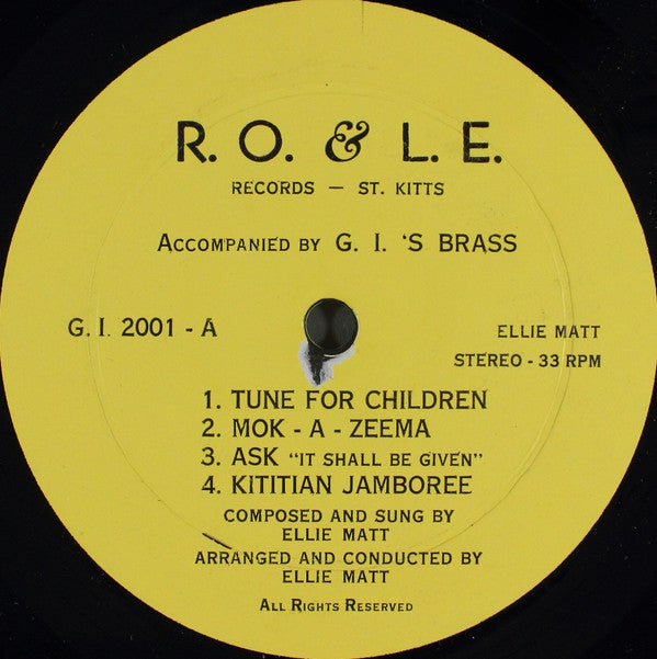 King Arrow And Ellie Matt Accompanied By Ellie Matt & The G. I'S Brass : Kings Of Kings (LP, Album)