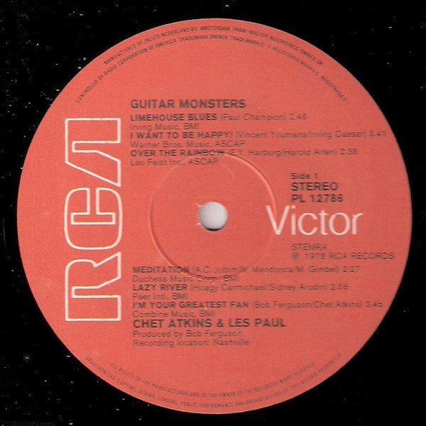 Chet Atkins And Les Paul : Guitar Monsters (LP, Album)