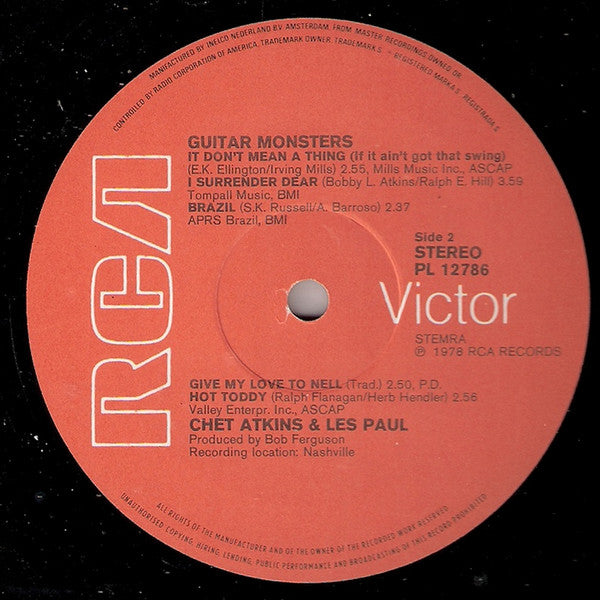 Chet Atkins And Les Paul : Guitar Monsters (LP, Album)