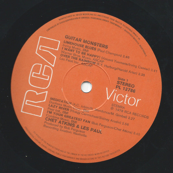Chet Atkins And Les Paul : Guitar Monsters (LP, Album)