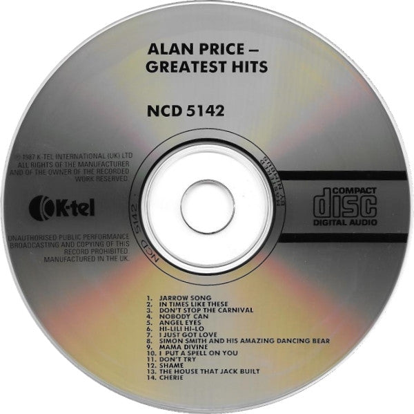 Alan Price : Greatest Hits (CD, Comp)