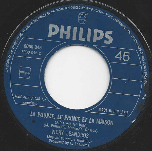 Vicky Leandros : Après Toi (7", Single, Lar)