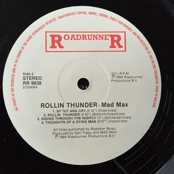 Mad Max (5) : Rollin' Thunder (LP, Album)