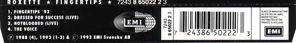 Roxette : Fingertips '93 (CD, Maxi)