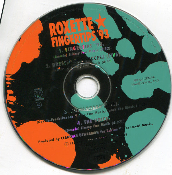 Roxette : Fingertips '93 (CD, Maxi)