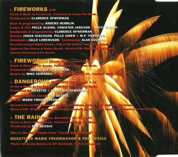 Roxette : Fireworks (CD, Maxi)