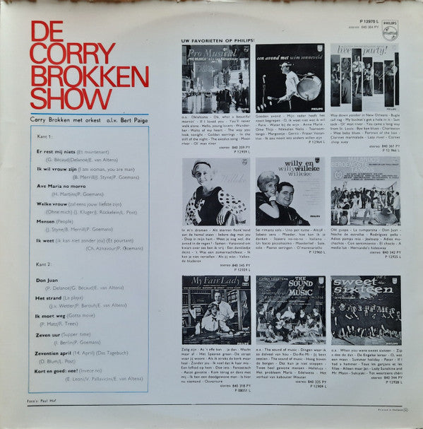 Corry Brokken : De Corry Brokken Show (LP, Album, Mono, Gat)