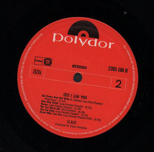 Slade : Coz I Luv You (LP, Comp)