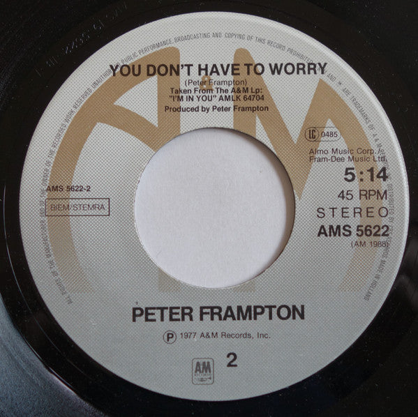 Peter Frampton : Tried To Love (7", Single)
