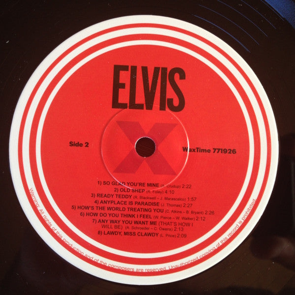 Elvis Presley : Elvis (LP, Album, RE, 180)