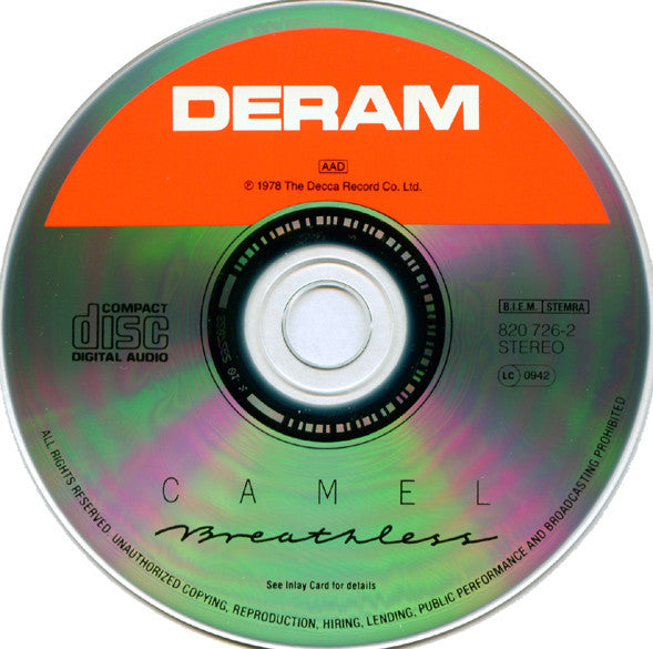 Camel : Breathless (CD, Album, RE, RM)