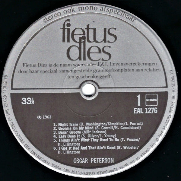 Oscar Peterson / Ben Webster : Oscar Peterson / Ben Webster (LP, Comp)