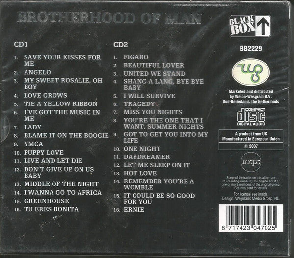 Brotherhood Of Man : Save Your Kisses For Me (2xCD, Comp, Bla)