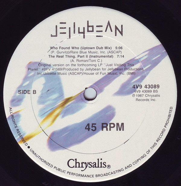 Jellybean* Featuring Elisa Fiorillo : Who Found Who (12")
