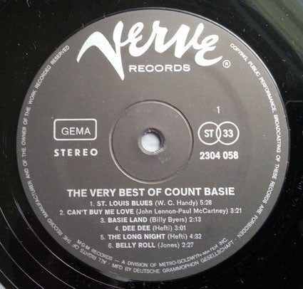 Count Basie : The Very Best Of (LP, Comp)