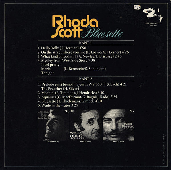 Rhoda Scott : Bluesette (LP, Comp)