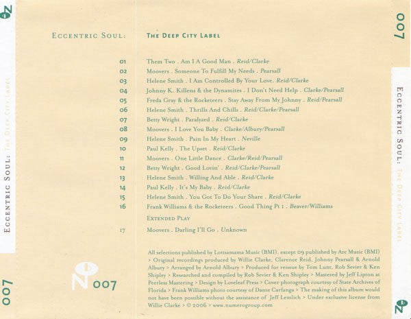 Various : Eccentric Soul: The Deep City Label (CD, Comp)