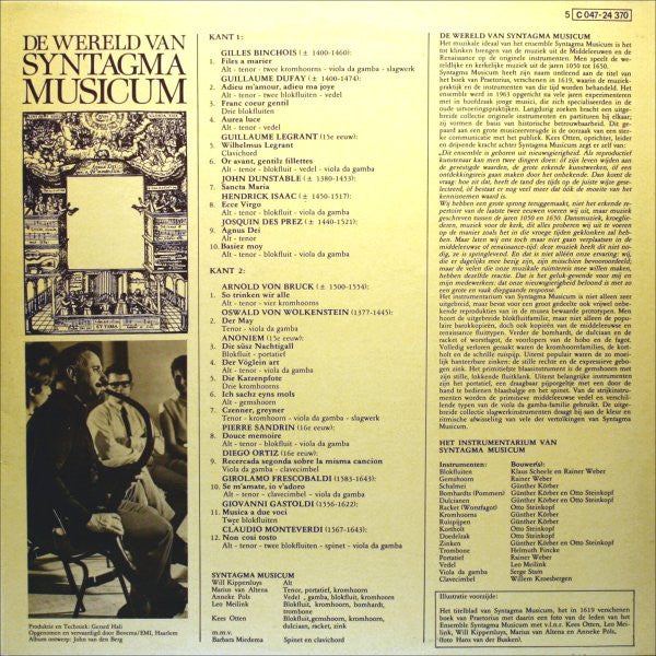 Syntagma Musicum O.l.v. Kees Otten : De Wereld Van Syntagma Musicum (LP, Comp)