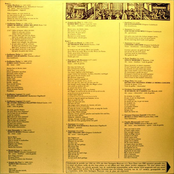 Syntagma Musicum O.l.v. Kees Otten : De Wereld Van Syntagma Musicum (LP, Comp)