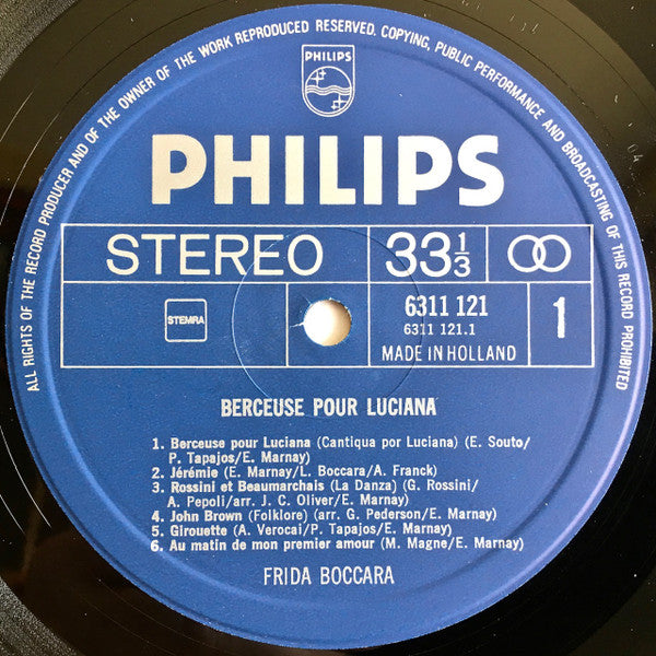 Frida Boccara : Frida Boccara (LP, Album)