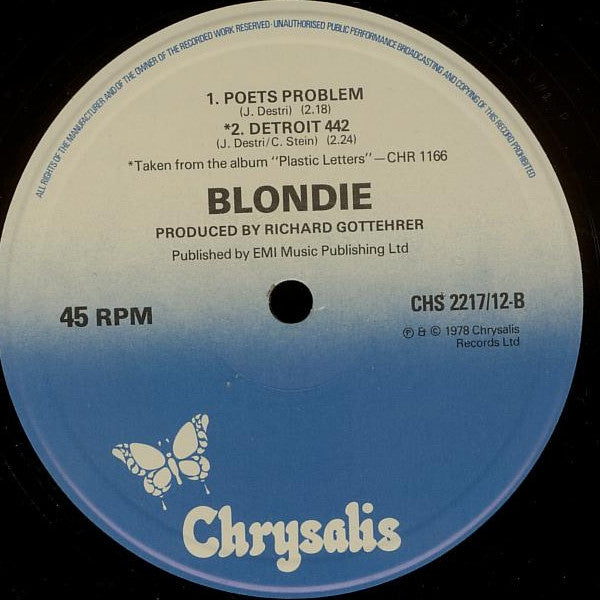 Blondie : (I'm Always Touched By Your) Presence, Dear (12", Single, Ltd)