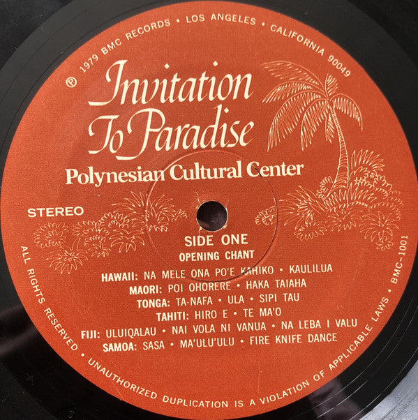 Polynesian Cultural Center : Invitation To Paradise (LP, Album)