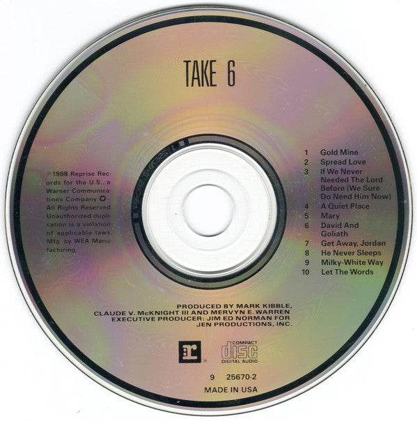 Take 6 : Take 6 (CD, Album)