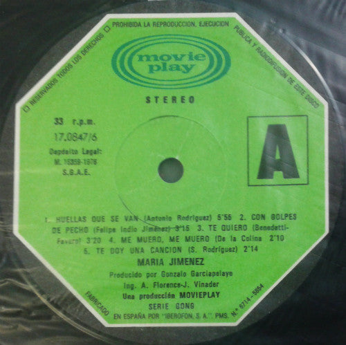María Jiménez : Maria Jimenez (LP, Album, RE, Gat)