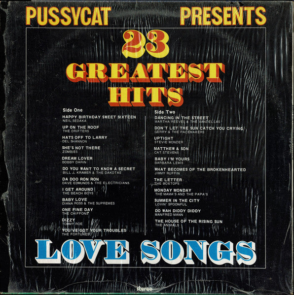Various : Pussycat Presents Love Songs (LP, Comp, Mono)