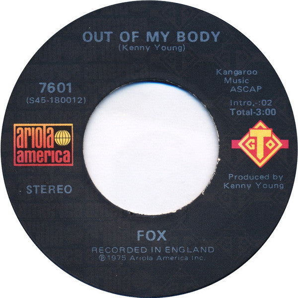 Fox (3) : Only You Can / Out Of My Body (7", Single)