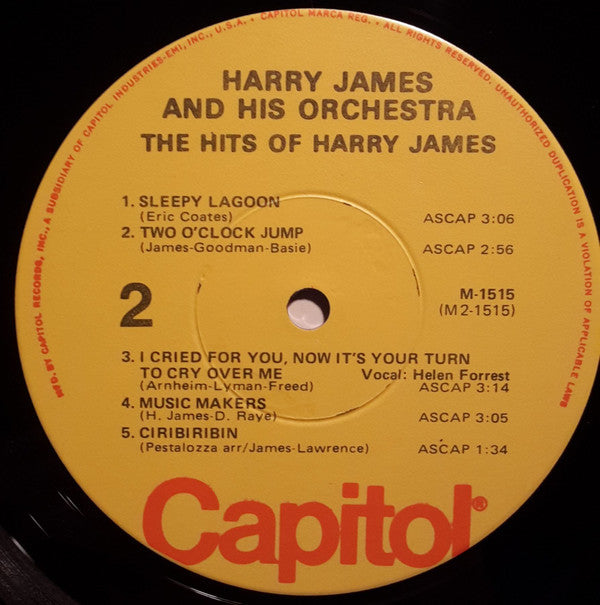 Harry James And His Orchestra : The Hits Of Harry James (LP, Comp, RE, abr)
