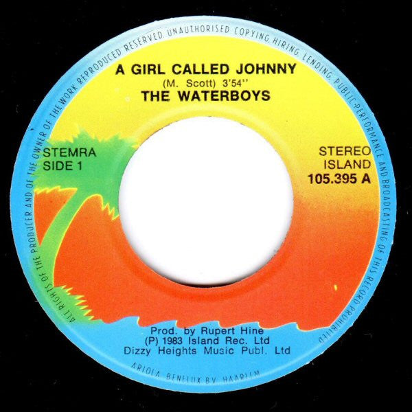The Waterboys : A Girl Called Johnny (7", Single)