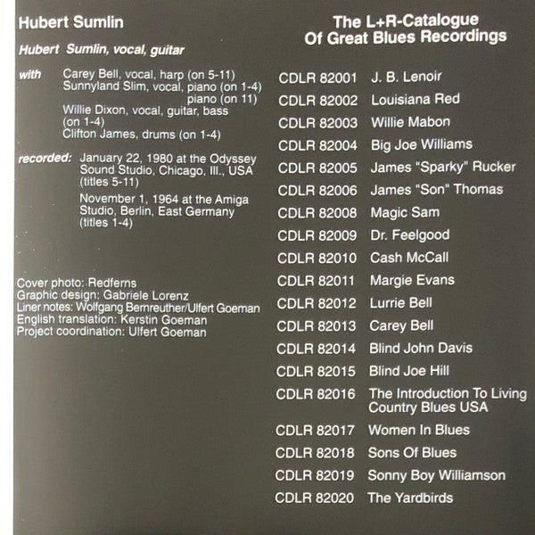 Hubert Sumlin : Blues Classics (CD, Comp)