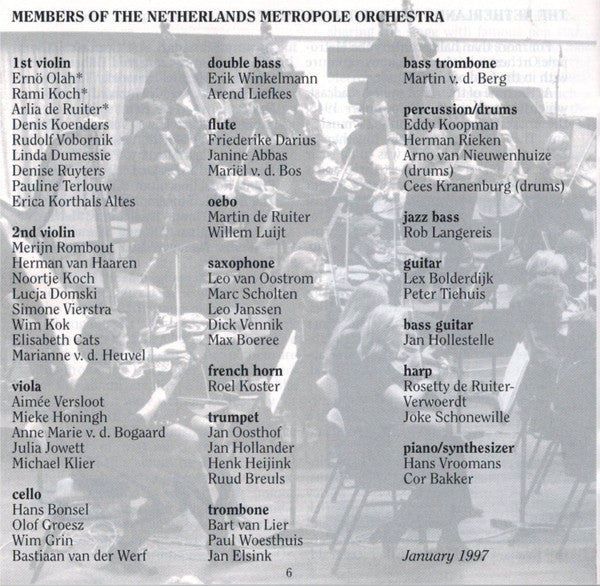 Lee Konitz, Metropole Orchestra : Saxophone Dreams (CD, Album)