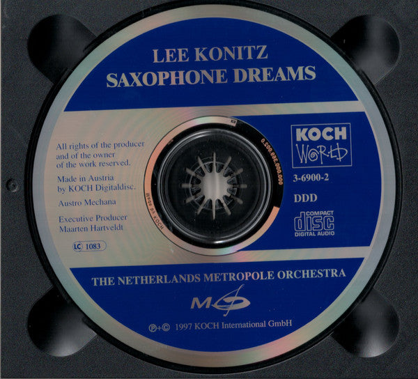 Lee Konitz, Metropole Orchestra : Saxophone Dreams (CD, Album)