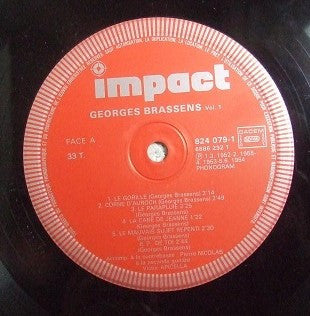 Georges Brassens : Volume 1 (LP, Comp, RE)