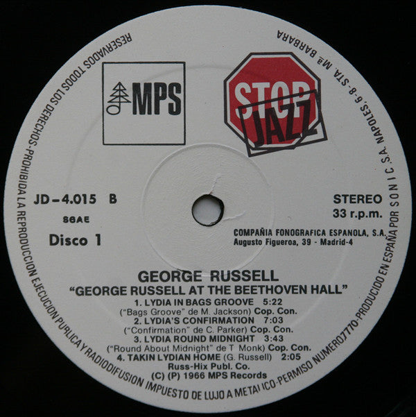 George Russell Sextet* Guest Don Cherry : At Beethoven Hall (2xLP, Comp, RE)