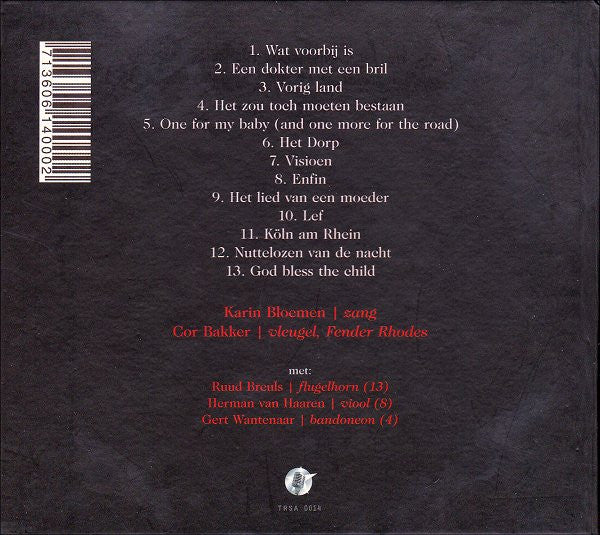 Karin Bloemen & Cor Bakker : Het Zou Toch Moeten Bestaan (CD, Album)