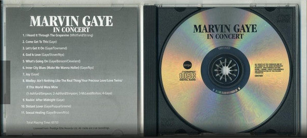 Marvin Gaye : In Concert (CD, Album)
