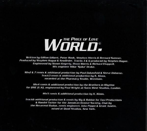 New Order : World (The Price Of Love) (CD, Maxi, Dig)