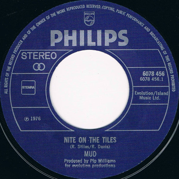 Mud : Nite On The Tiles (7", Single)